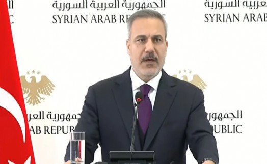 Şam'da büyük rezalet: Hakan Fidan konuşurken basın toplantısı bitirildi!