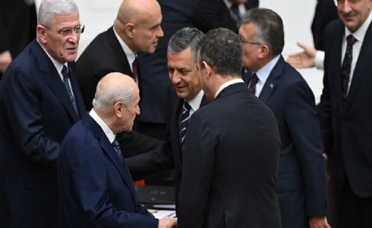 TBMM'den görüntüler: Liderler 'bütçe' için bir araya geldi