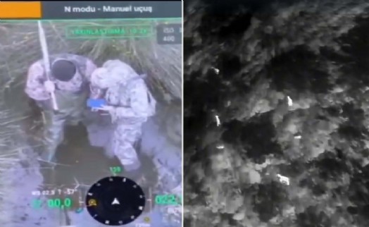 Üreme dönemindeki yaban keçileri, termal kameralı dronla izleniyor