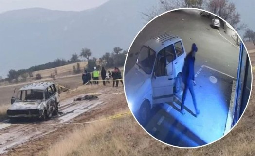 Vahşetin böylesi: Yanan otomobilin yanında kafası kesilmiş erkek cesedi bulundu!