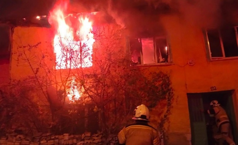 Yangın faciası: Anne öldü, kızı yaralandı