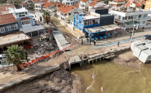 Yeni Foça'da taşkın kabusu bitti