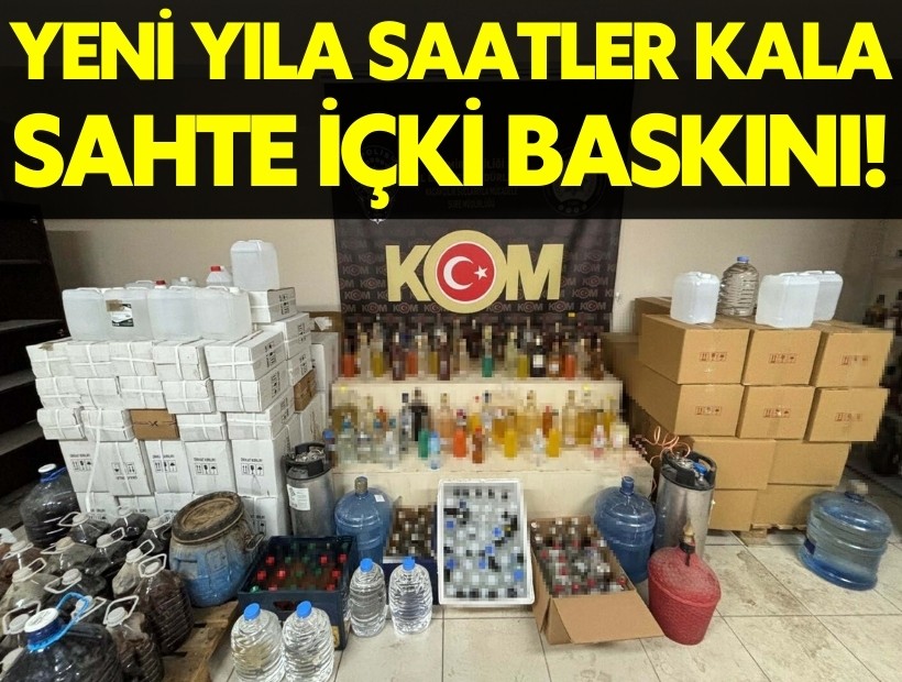 Yeni yıla saatler kala İzmir'de sahte içki operasyonu!