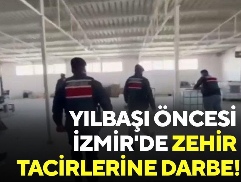Yılbaşı öncesi İzmir'de zehir tacirlerine darbe!