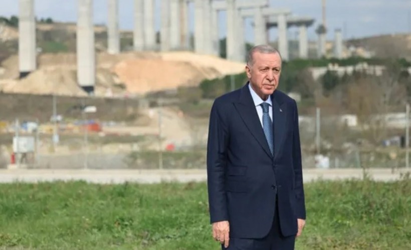 Erdoğan, Öcalan'ın çağrısı açıklanırken otoyol şantiyesini ziyaret etti