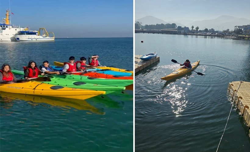 İzmir'de çocuklar kanoyla dijital dünyadan uzaklaştı