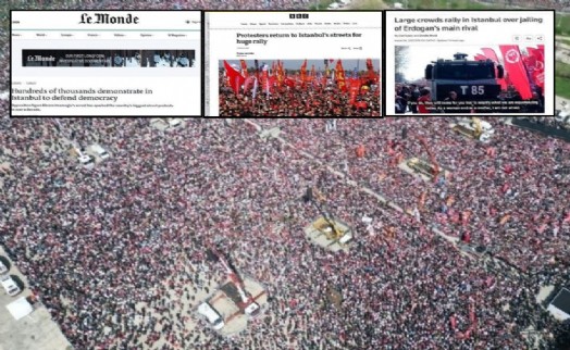 2.2 milyon kişilik Maltepe mitingi Dünya basını manşetlerinde nasıl yer aldı