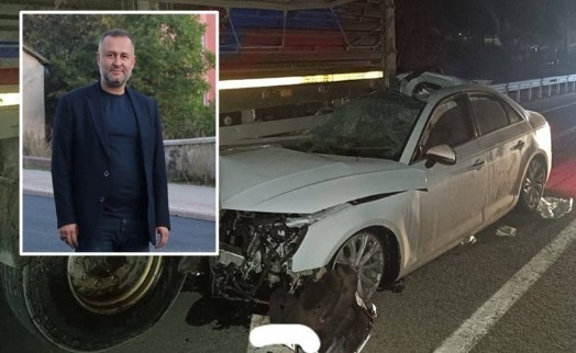 AK Partili ilçe başkanı kazada hayatını kaybetti