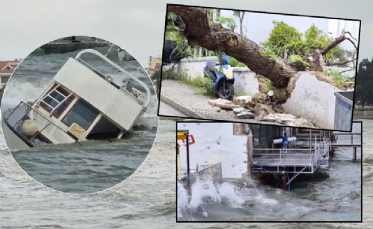Bodrum ve Datça'da fırtına! Feribot seferleri iptal oldu