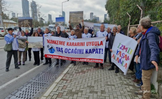 Foça'da taş ocakları mahkeme kararına rağmen kapatılmadı: Yetkili birimler hakkında suç duyurusu