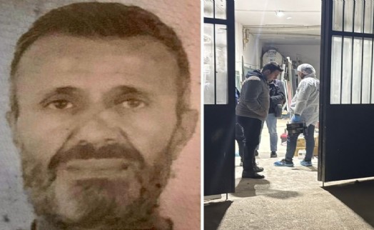 İş yerinde boğazı kesilerek öldürüldükten sonra üzeri battaniye ile örtüldü