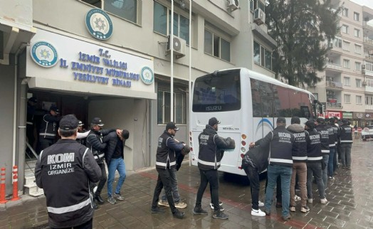 İzmir'de suç örgütüne operasyonda 11 tutuklama