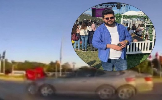 Kuryenin öldüğü kaza anı kamerada