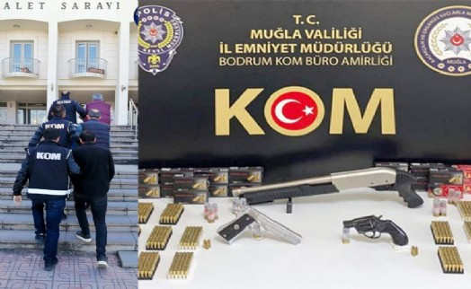 Muğla'da silah kaçakçılığı operasyonu; 3 gözaltı