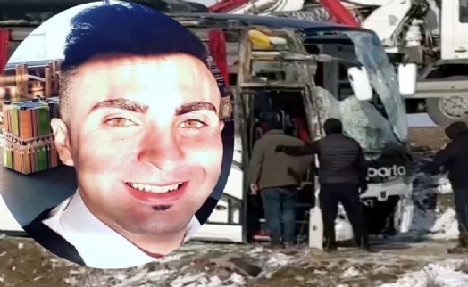 Otobüs kazasında ölen belediye personeli, son yolculuğuna uğurlandı