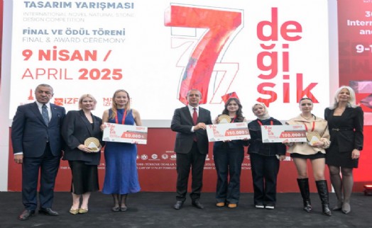 Doğaltaşa hayat veren genç tasarımcılar ödüllerini aldı