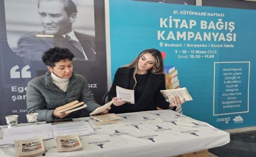 İzmir'de kitap kurtları için kitap bağışı kampanyası