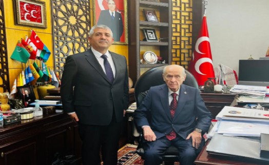 Şahin'den Bahçeli'ye ziyaret: İzmirlilere selam gönderdi…