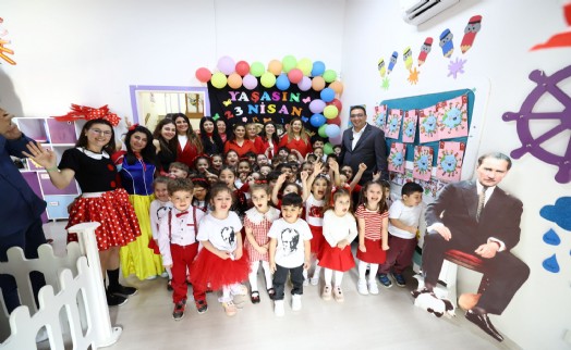 Yiğit, anaokulu öğrencilerinin 23 Nisan coşkusuna ortak oldu