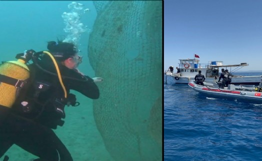 Denizlerde sessiz tehlike temizleniyor: Hayalet ağlar toplandı