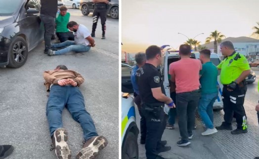 Alkollü sürücü ile arkadaşları polise saldırdı; 3 gözaltı