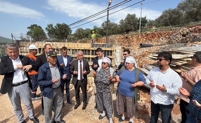Bodrum Çamlık'ta camii temeli mutluluğu