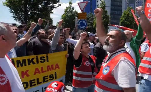 İşçilerden Şişli'deki kayyım yönetimine protesto: Haklarımızı alamıyoruz