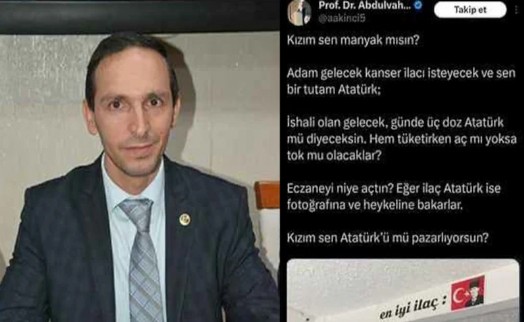 Prof. Abdulvahap Akıncı'nın Atatürk'e yönelik sözleri büyük tepki topladı
