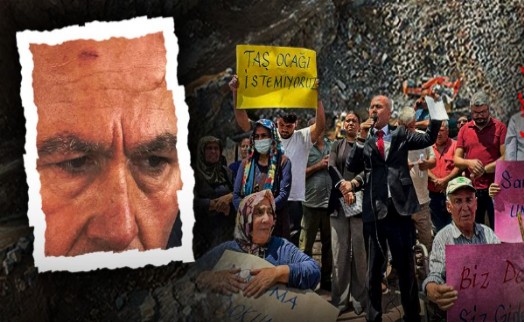Taş ocağı karşıtı muhtarı döverken 'Cumhurbaşkanı da gelse bize bir şey yapamaz' diye bağırdılar