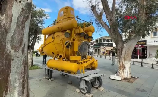Türkiye'nin ilk cep denizaltısı Bodrum'da sergileniyor