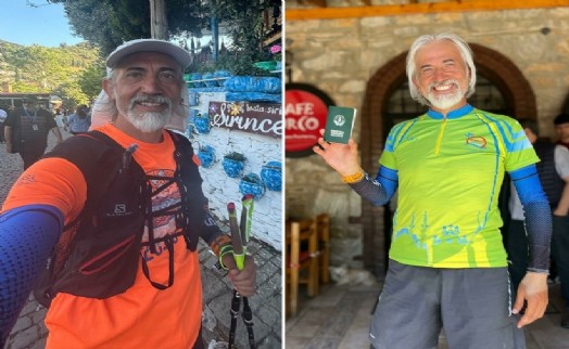 Ultra maratoncu, Efeler Yolu'nu tek başına en hızlı tamamlayan kişi oldu!