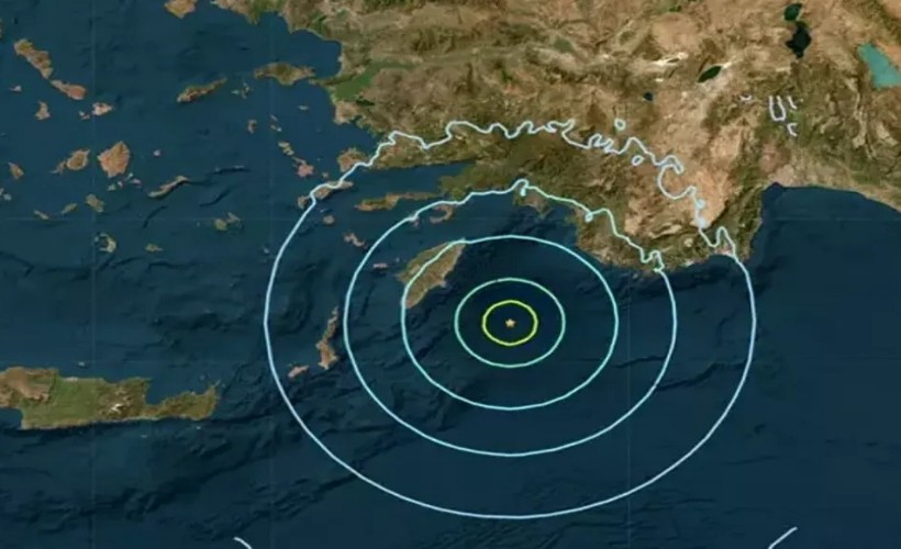 Ege Denizi'nde 5 büyüklüğünde deprem