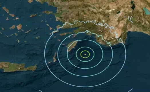 Ege Denizi'nde 5 büyüklüğünde deprem