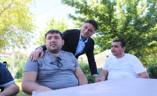 Aliağa'da protokol ve vatandaşlar bayramlaştı