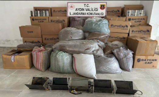 Aydın'da kaçak sigara ve tütün operasyonu: 3 gözaltı