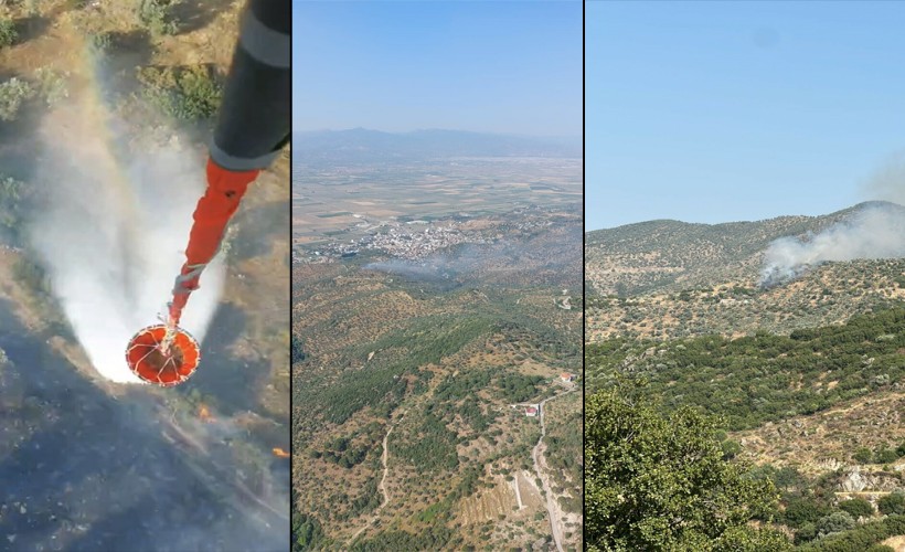 Aydın'da, tarım arazisindeki yangın 1,5 saatte söndürüldü