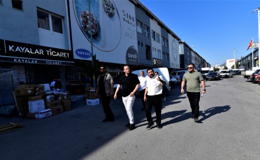 Başkan Eşki'den Fincancılar Çarşısı ziyareti
