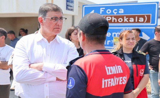 Başkan Tugay'dan yangın açıklaması: Herkes dikkatli olsun