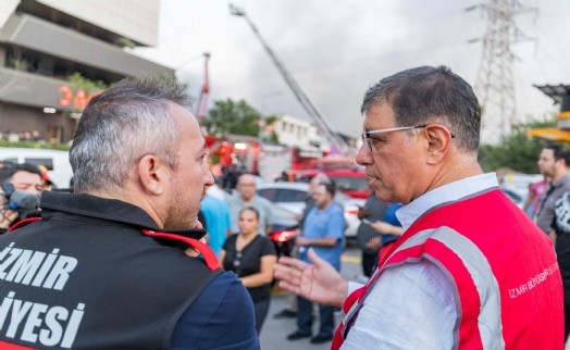 Başkan Tugay, yangın bölgesinde incelemelerde bulundu