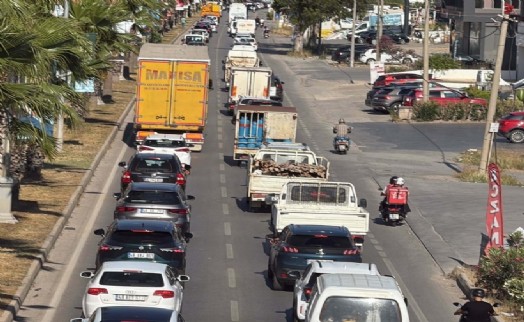 Bodrum'a 24 saatte 50 bin araç giriş yaptı