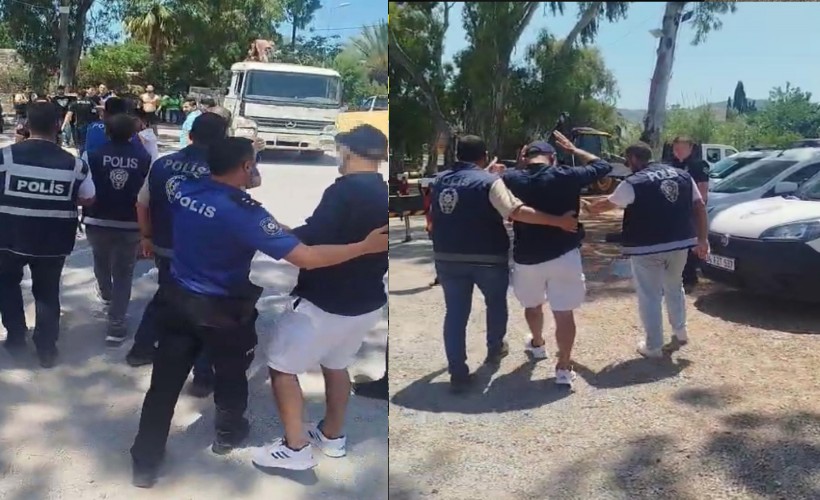 Bodrum'da 'reklam tabelası' gerginliği: 1 gözaltı