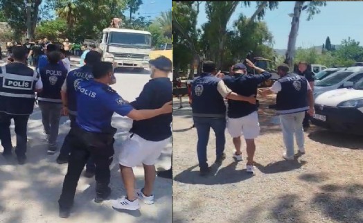 Bodrum'da 'reklam tabelası' gerginliği: 1 gözaltı