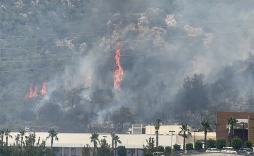 Bodrum'da maki yangını; Kontrol altına alındı