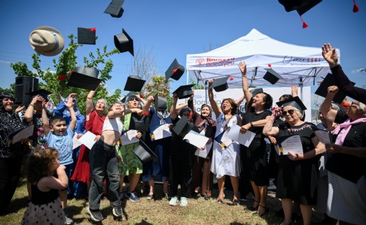 Bornova'da kepler 'Hayat boyu öğrenme' için havaya atıldı