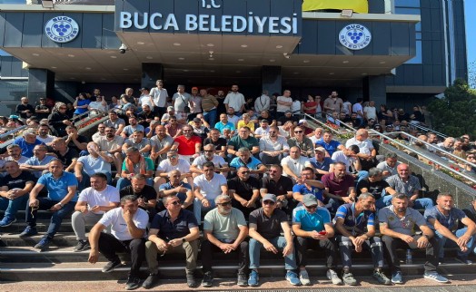 Buca Belediyesi işçileri eylemde: 'Hakkımızı alana dek devam edeceğiz'