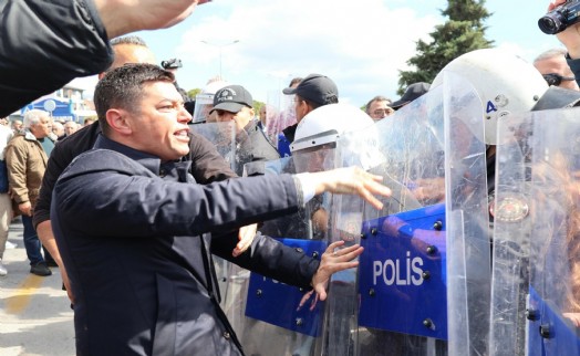 CHP'li başkana polise saldırıdan dava!