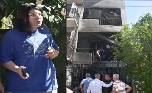 İzmir'de 3 katlı binada yangın paniği; Defne'yi mahalleli kurtardı