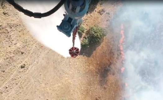 İzmir'de tarım arazisinde yangın