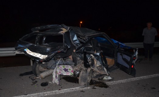 Kütahya'da iki otomobil çarpıştı: 1 ölü, 3 yaralı