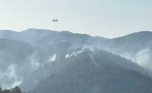 Manisa'daki orman yangınında 2. gün: 'Risk halen devam ediyor'